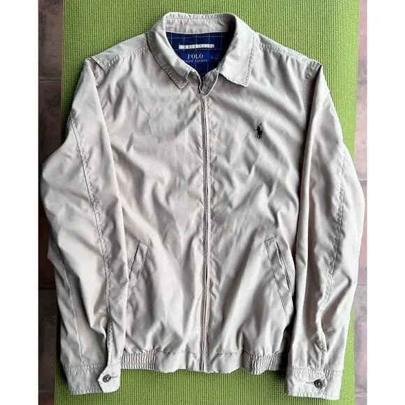 Polo Ralph Lauren Mens Bi-Swing Windbreaker Jacket Color Khaki Size Medium - Picture 4 of 14